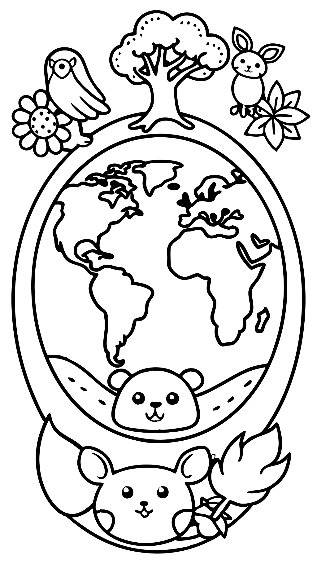 free earth day coloring pages